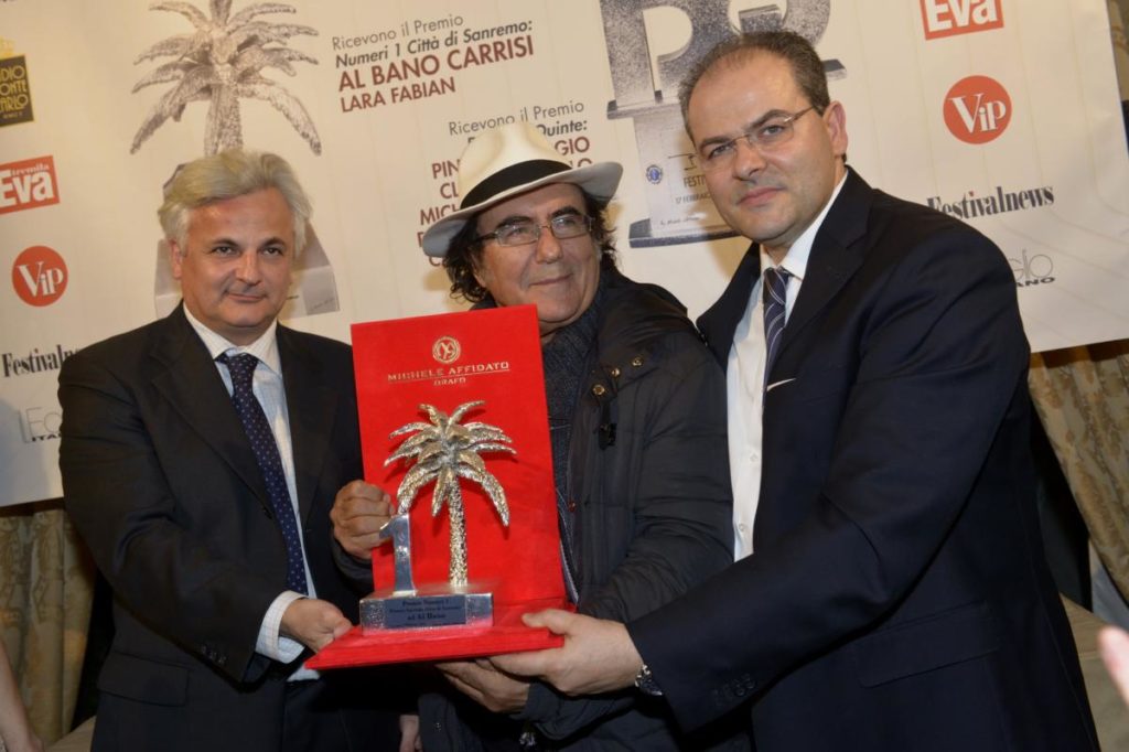 65° Festival della Canzone Italiana - 2015  Premio Numeri Uno - Città di Sanremo ad Al Bano Carrisi