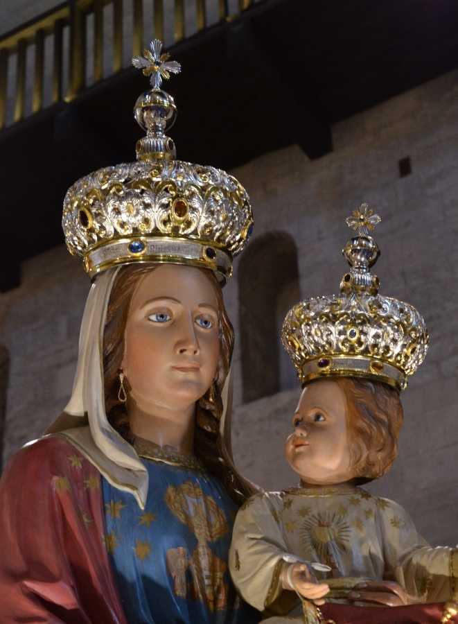 Corone realizzate per la  Madonna del Pozzo di Bisceglie