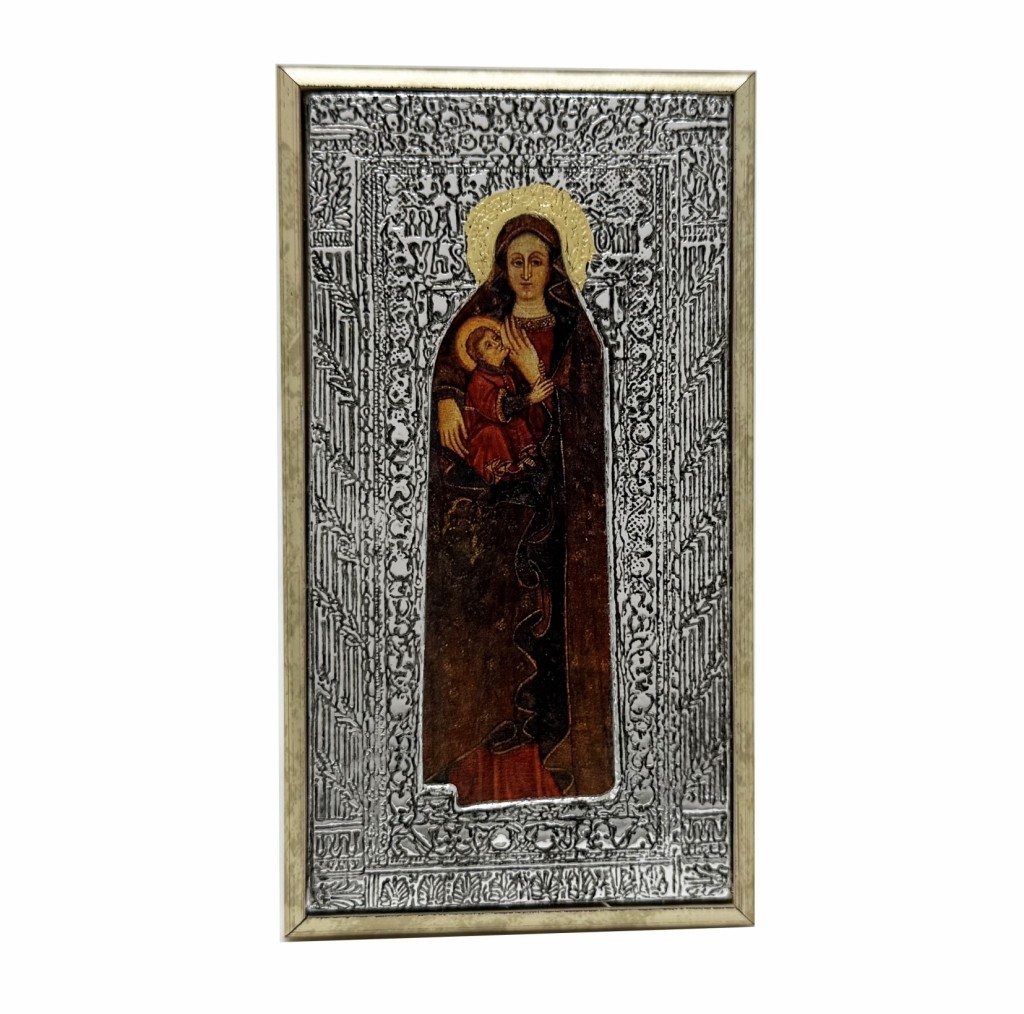 Bassorilievo realizzato artigianalmente, raffigurante l’immagine della B. Vergine Maria di Capocolonna