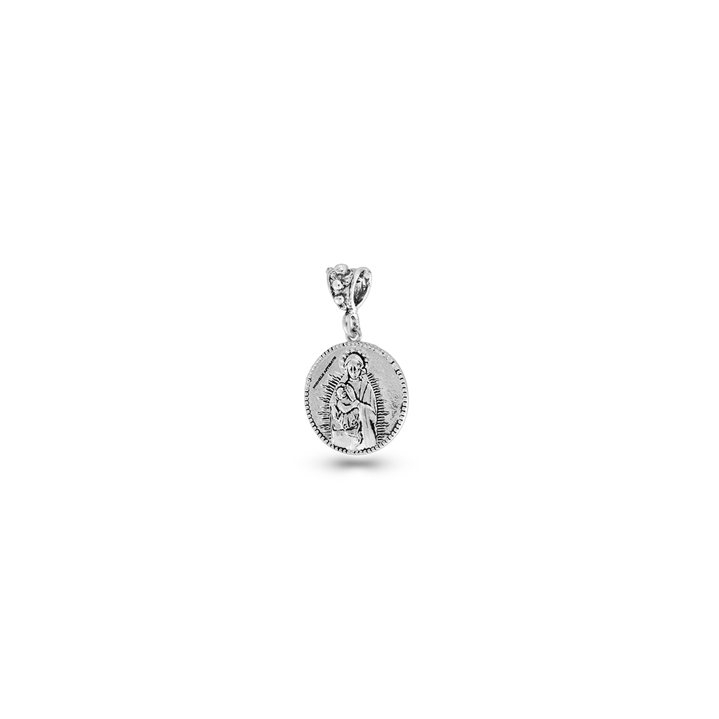 Medaglia B. Vergine Maria di Capocolonna in argento rodiato 925