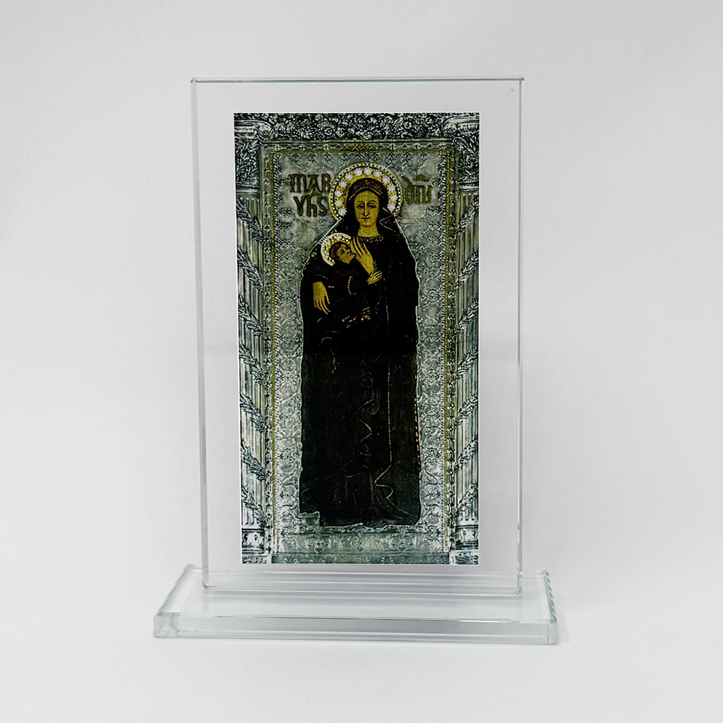 Lamina in metallo raffigurante l’immagine della B. Vergine Maria di Capocolonna